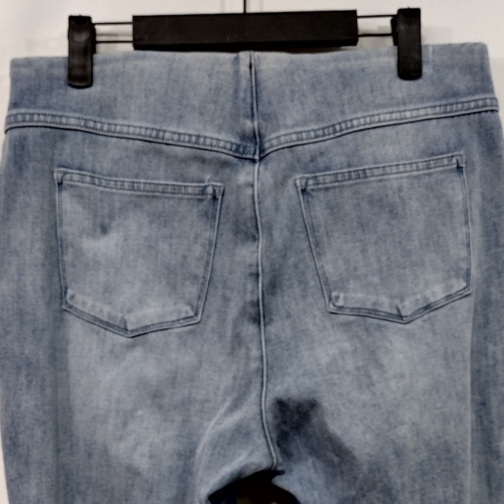 Soft Surroundings The Ultimate Braided Knot Ankle Jeans Womens M Blue Pull On - Picture 8 of 12